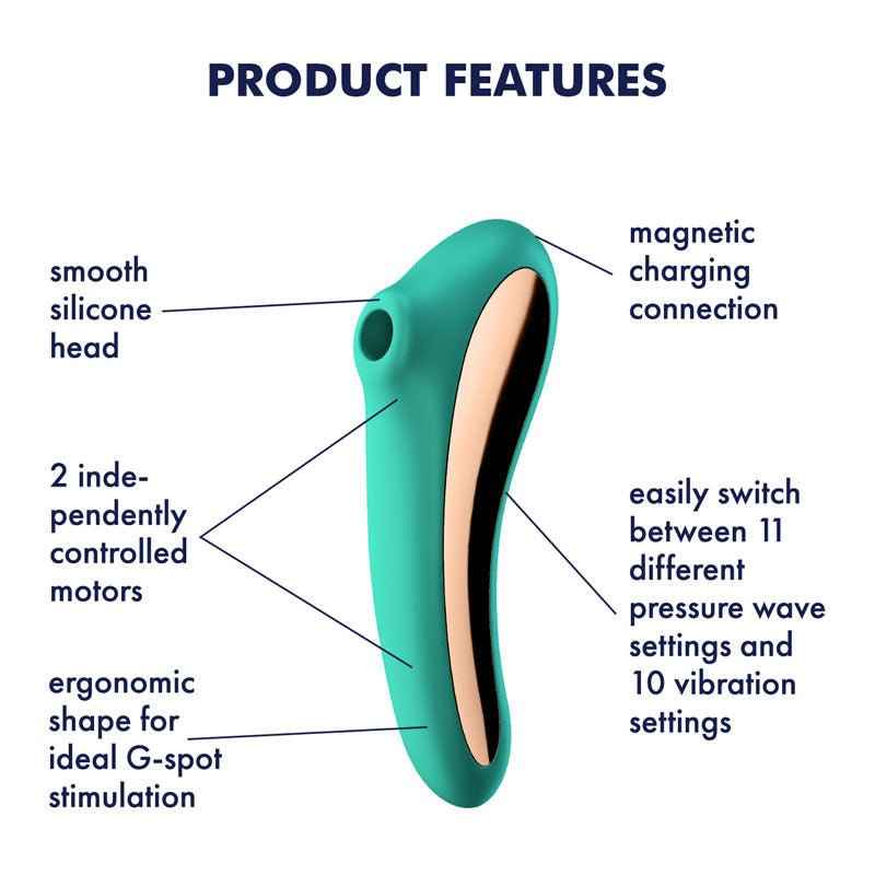 Satisfyer - Dual Kiss - Clitoral Suction Stimulator